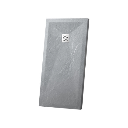 Поддон для душа из искусственного камня VST-4SR8010G, 1000*800*25, серый