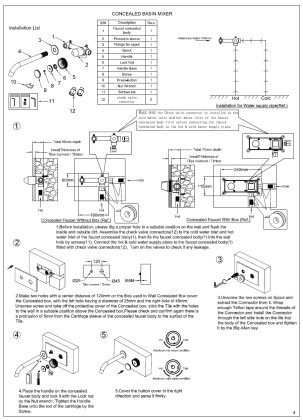 Смеситель автоматический для раковины из стены на 2 отв. TECH ЧЕРНЫЙ Смеситель автоматический для раковины из стены на 2 отв. TECH ЧЕРНЫЙ