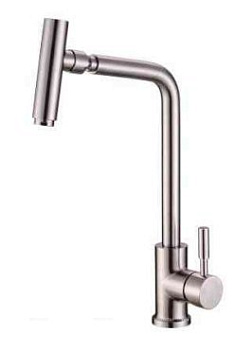 Смеситель для кухни, нержавеющая сталь, исполнение сатин BB-LAM16-IN Смеситель для кухни, нержавеющая сталь, исполнение сатин BB-LAM16-IN