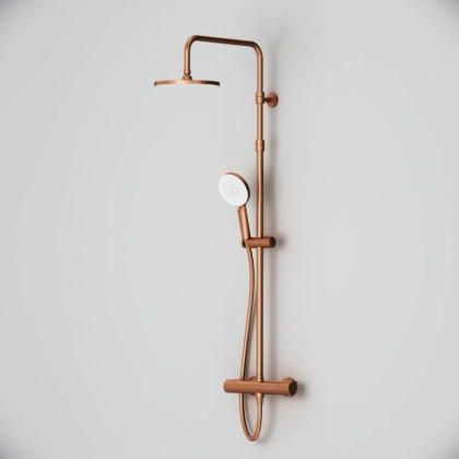 F0785A444  X-Joy, душ.система:  см-ль д/душа с ТМС, душ.штанга,верхний душ 220мм, ручн душ, роз.золо