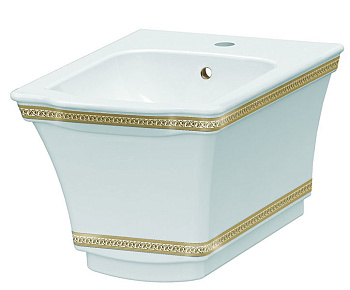 Подвесное Биде с узором Hermitage GOLD Подвесное Биде с узором Hermitage GOLD