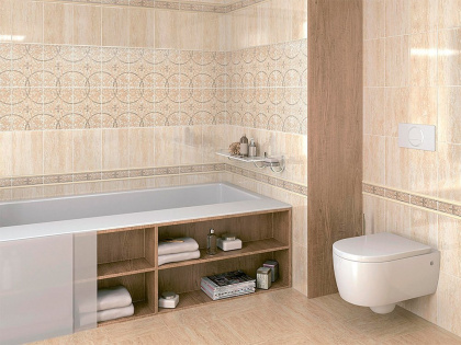 Керамогранит SG933600N травертин бежевый (30см*30см*8мм) (16шт/1,44м2)матовый, м2