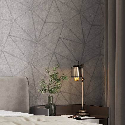 Обои виниловые Кутюр мотив, серый