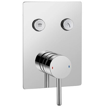 Смеситель для душа скрытого монтажа OMNIRES Y Y1235GCCR (хром)