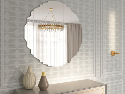 Обои виниловые Геометрия мотив, белый Обои виниловые Геометрия мотив, белый