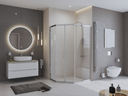 Душевой уголок BelBagno UNO-195-PH-2-120/90-C-Cr Душевой уголок BelBagno UNO-195-PH-2-120/90-C-Cr