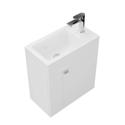 Тумба LATO подвесная 50 с дверцей, белый глянцевый Тумба LATO подвесная 50 с дверцей, белый глянцевый