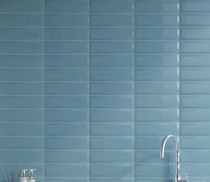 Плитка настенная 9013 Аккорд зеленый темный грань 8,5*28*5*9,2 (40шт/0,97м2), м2