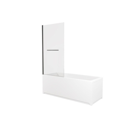 3.31022.BBA PRIORITY,Шторка на борт 800мм H=1500мм стекло Optiwhite,Easyclean,черн.браш.ал (274703), шт