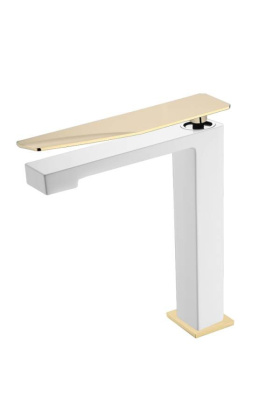 Смеситель для раковины Boheme Q White-Gold Смеситель для раковины Boheme Q White-Gold