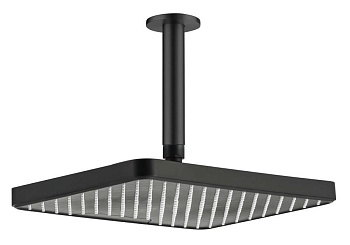 Верхний душ потолочный 305х205мм AQUATEK, матовый черный AQ2071MB  Верхний душ потолочный 305х205мм AQUATEK, матовый черный AQ2071MB