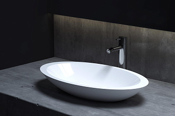 Раковина Salini CALLISTA 1101202SMRH 102 S-Stone покраска по RAL снаружи, накладная, матовая