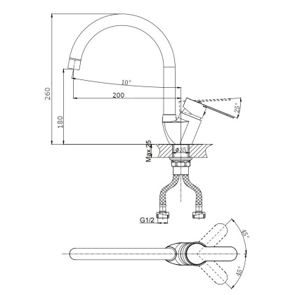 Смеситель для кухни RUSH Tenerife (TE2835-22) Смеситель для кухни RUSH Tenerife (TE2835-22)