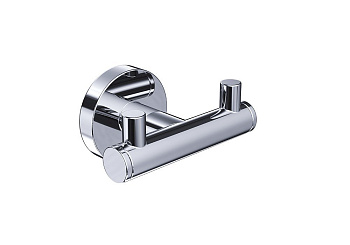 Двойной крючок для полотенец в комплекте с креплением Piave хром 3015-0001, шт