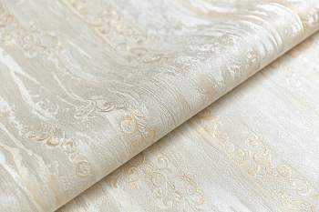 Обои виниловые Виньетки мотив, серо-желтый Обои виниловые Виньетки мотив, серо-желтый