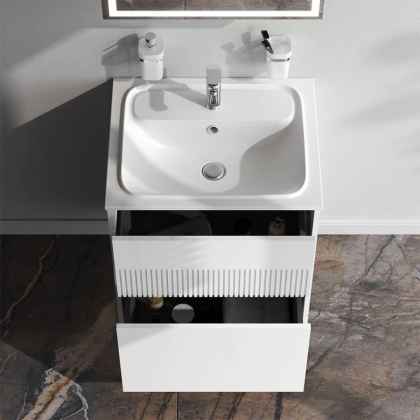 База под раковину с 2 ящиками, 68,5х60,2х48,9 см, белая, M8FFUX0602WM