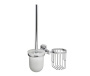 Держатель освежителя и щетки для унитаза Oder, 24х37х12 см, хром, K-3035