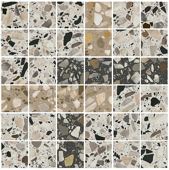 Декор мозаичный  SG6532\MM Toscana бежевый,черный (30см*30см*9мм) (6шт/0,09м2) , шт