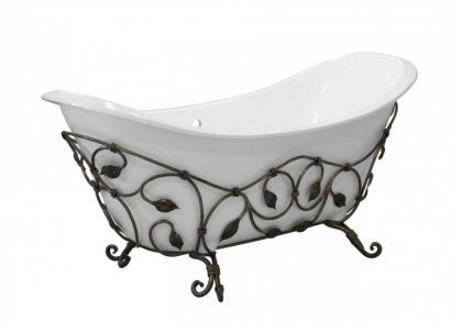 Кованая подставка для ванны "Скарлет" В (патина)