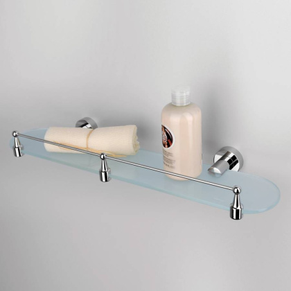 Donau K-9444 Полка стеклянная с бортиком Donau K-9444 Полка стеклянная с бортиком