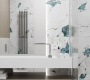 Crackstone Aqua Керамогранит бирюзовый 60х120 лаппатированный шайн