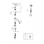 Смеситель Grohe Eurosmart 2021 с гигиеническим душем, 23124003