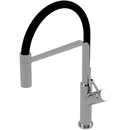 Смеситель для мойки OMNIRES VITA VI6350BLCR (черный BLM/хром)