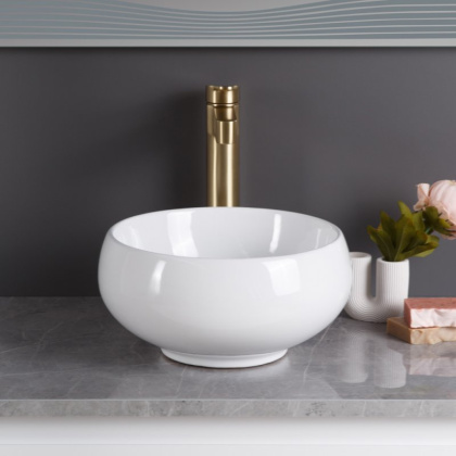 Раковина накладная керамическая круглая BB1114 Раковина накладная керамическая круглая BB1114