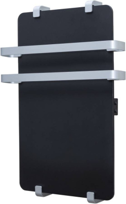 Полотенцесушитель электрический Allen Brau Infinity 100x44 с рейлингом 2.0 и креплением, серебро браш