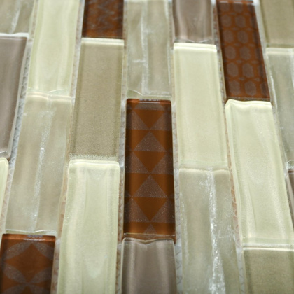 Стеклянная мозаика Bonaparte Optima Brown 30х30 см