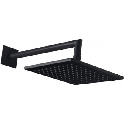 PORTA-TDDQ-30-NOP Верхний душ квадратный 300x300мм с изливом 350 мм, исполнение черный матовый PORTA-TDDQ-30-NOP Верхний душ квадратный 300x300мм с изливом 350 мм, исполнение черный матовый