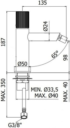 Смеситель для биде Paffoni Jo JO131CR