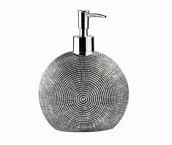 Дозатор для жидкого мыла Eider, 13,7х18,4х8,5 см, цвет серебро, K-33399