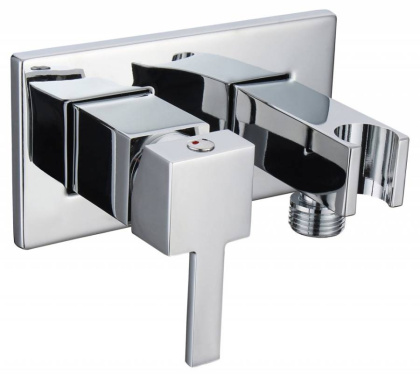 CZR-DA6-01Смеситель для душа и гигиенического душа со штуцером-держателелем, хром