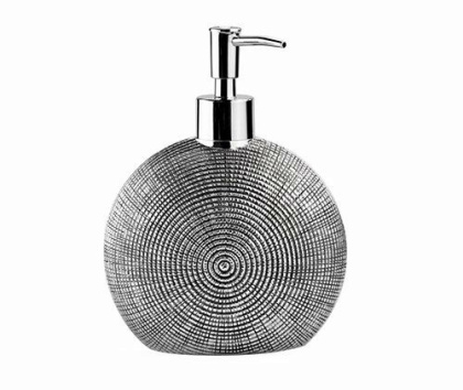 Дозатор для жидкого мыла Eider, 13,7х18,4х8,5 см, цвет серебро, K-33399