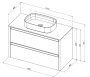 Тумба под раковину Allen Brau Fantasy 100 1.11003.AM антрацит матовый Тумба под раковину Allen Brau Fantasy 100 1.11003.AM антрацит матовый