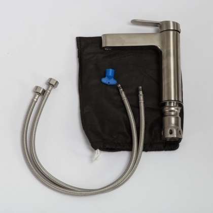 DELTA Смеситель для раковины без донного клапана, брашированное золото, DEL-LVM-BORO DELTA Смеситель для раковины без донного клапана, брашированное золото, DEL-LVM-BORO