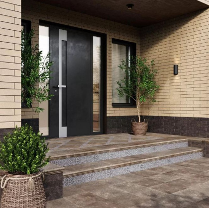 Ступень фронтальная SG931200N\GR Пьерфон коричневый 30*30*8 (уп/4шт), шт