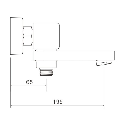 Смеситель для ванны, латунь R1002