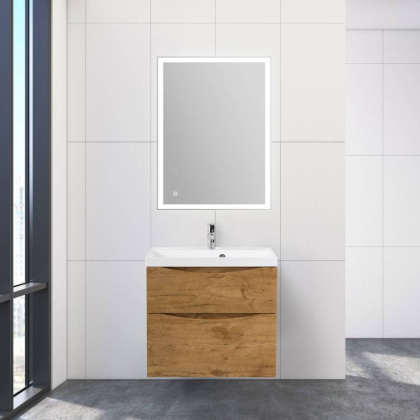 Тумба с раковиной подвесная BelBagno MARINO-H60 70 Rovere Nature, раковина белая
