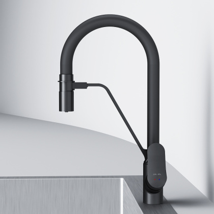 Смеситель Am.Pm Like F8007822 для кухонной мойки, Черный