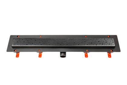 Душевой лоток 65 см Creto Points CRE-650 PB с решеткой, черный