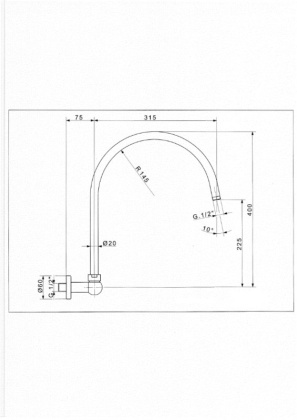 CZR-TDA3-01 Излив для душа Исполнение: Хром  CZR-TDA3-01 Излив для душа Исполнение: Хром