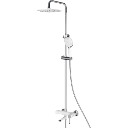 Душевая система Shevanik, латунь S6036FБелый/ хром Душевая система Shevanik, латунь S6036FБелый/ хром