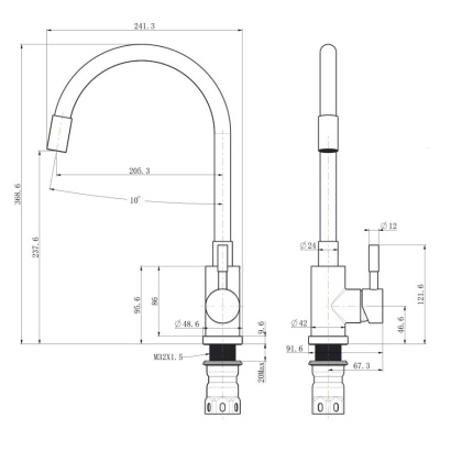 Смеситель красный излив д/кухни нерж сталь с гибким изливом BALEAR, арт.13435-3BL Смеситель красный излив д/кухни нерж сталь с гибким изливом BALEAR, арт.13435-3BL