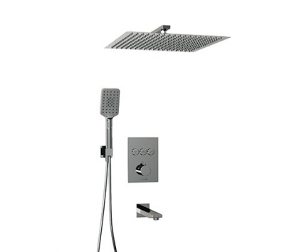 A171919 Thermo Встраиваемый комплект для ванны с верхней душевой насадкой, лейкой и изливом Wasserkraft A171919 Thermo Встраиваемый комплект для ванны с верхней душевой насадкой, лейкой и изливом Wasserkraft
