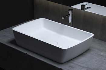 Раковина Salini GLORIA 312 1102212MRH S-Stone покраска по RAL снаружи, накладная, матовая Раковина Salini GLORIA 312 1102212MRH S-Stone покраска по RAL снаружи, накладная, матовая