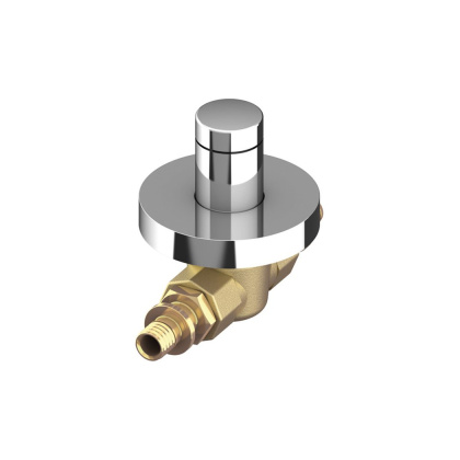 Шаровый кран скрытого монтажа 20 с колпачком
