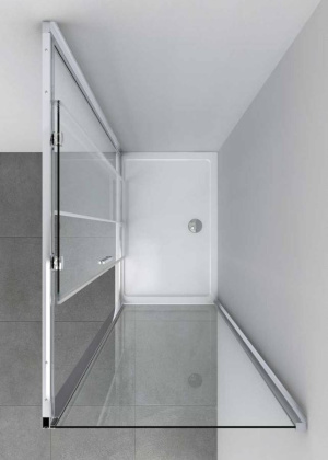 Душевой уголок Soft VSR-3SO1016CL, 1600*1000, хром, стекло прозрачное