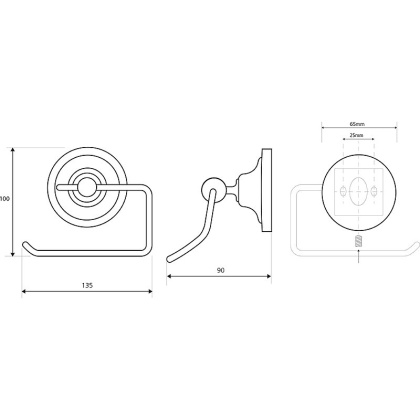 Держатель для туалетной бумаги
